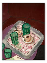 Poster Café in Trieste - Nanda Schwarz